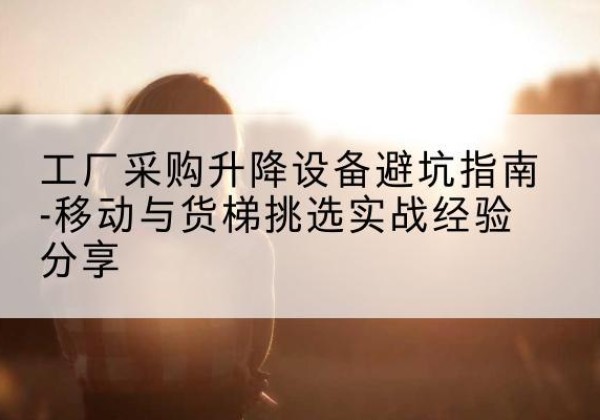 兰考移动式升降机怎么选-工厂采购升降设备避坑指南-移动与货梯挑选实战经验分享