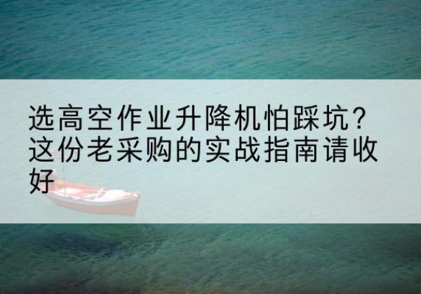 兰考高空作业升降机厂家推荐-选高空作业升降机怕踩坑？这份老采购的实战指南请收好